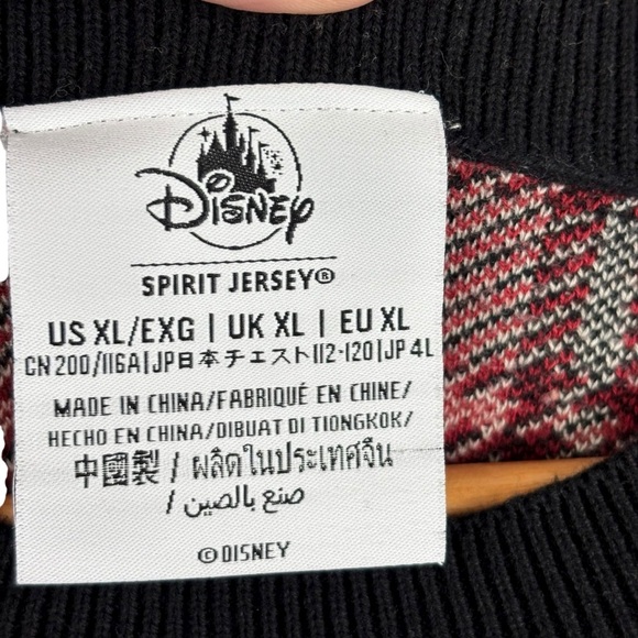 Disney Holiday Spirit Jersey Plaid Mickey 2022 – Sz XL (oversized) EUC! - Picture 5 of 9
